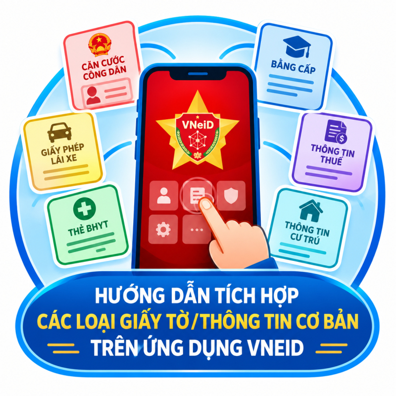 huong dan tich hop cac loai giay to   thong tin co ban tren ung dung vneid