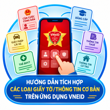 huong dan tich hop cac loai giay to   thong tin co ban tren ung dung vneid
